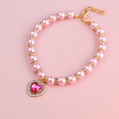 Kassi kaelarihm Pet Pearl kaelakee Lemmiklooma kaelarihm Kasside ja koerte ehted Love Diamond Lemmikloomatooted koertele sünnipäevakingitustele Fototarvikud