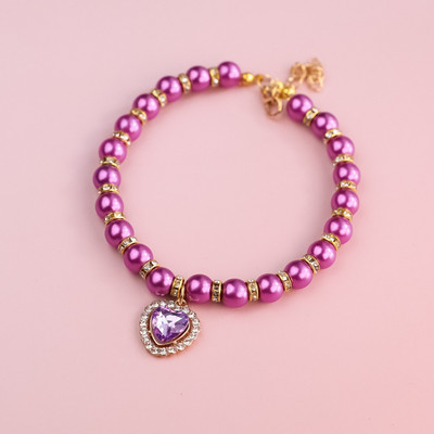 Kassi kaelarihm Pet Pearl kaelakee Lemmiklooma kaelarihm Kasside ja koerte ehted Love Diamond Lemmikloomatooted koertele sünnipäevakingitustele Fototarvikud