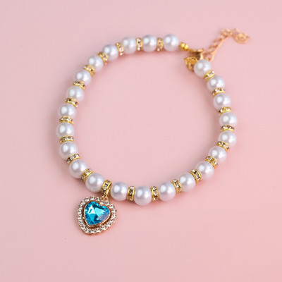 Kassi kaelarihm Pet Pearl kaelakee Lemmiklooma kaelarihm Kasside ja koerte ehted Love Diamond Lemmikloomatooted koertele sünnipäevakingitustele Fototarvikud