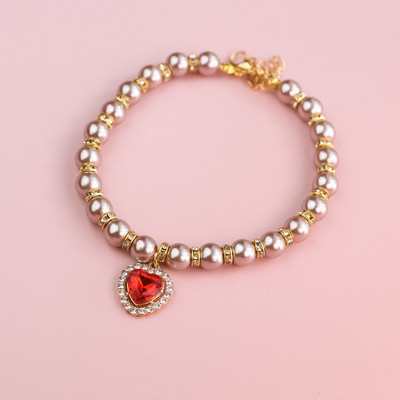 Kassi kaelarihm Pet Pearl kaelakee Lemmiklooma kaelarihm Kasside ja koerte ehted Love Diamond Lemmikloomatooted koertele sünnipäevakingitustele Fototarvikud