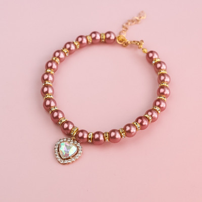 Kassi kaelarihm Pet Pearl kaelakee Lemmiklooma kaelarihm Kasside ja koerte ehted Love Diamond Lemmikloomatooted koertele sünnipäevakingitustele Fototarvikud