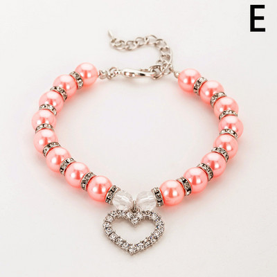 Imitatsioonpärlitest läikiv kiviripatsid Armsad koera kaelakee Lemmiklooma kaelarihmad Aksessuaarid Ehted Kaelakett kutsikale Lemmikloomadele Väikestele Kassidele