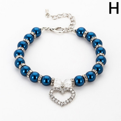 Imitatsioonpärlitest läikiv kiviripatsid Armsad koera kaelakee Lemmiklooma kaelarihmad Aksessuaarid Ehted Kaelakett kutsikale Lemmikloomadele Väikestele Kassidele