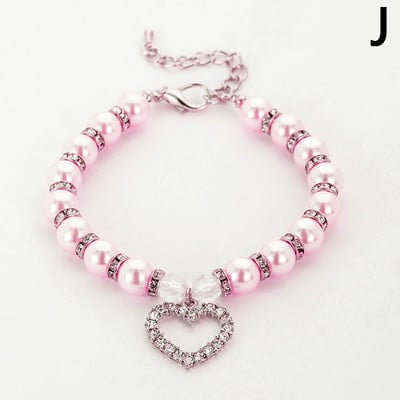 Imitatsioonpärlitest läikiv kiviripatsid Armsad koera kaelakee Lemmiklooma kaelarihmad Aksessuaarid Ehted Kaelakett kutsikale Lemmikloomadele Väikestele Kassidele