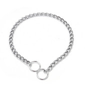 Metallist koerte treenimisrõngas kaelarihmad väikestele keskmistele suurtele koertele Pitbull Bulldog Tugev roostevabast terasest koerte libisemisrihm P