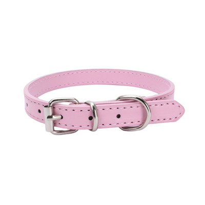 Ρυθμιζόμενο κολάρο για σκύλους κατοικίδιων ζώων Μαλακό δερμάτινο κολιέ κουτάβι γατάκι Αξεσουάρ λουράκι λαιμού για μικρές μεσαίες γάτες Προμήθειες για σκύλους Perros