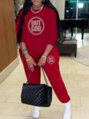 LW Plus Size Γυναικεία αθλητική φόρμα με κουκούλα δύο τεμαχίων σετ με στρας γράμμα ντεκόρ Παντελόνι κορδόνι Σετ φθινοπωρινό παντελόνι αθλητικά ρούχα