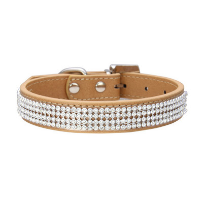 XS SML XL Udobna kristalna ogrlica za pse od antilop vlakana Svjetlucava ogrlica za pse s vještačkim dijamantom Ogrlica s kopčom od legure cinka za male pse Mačka