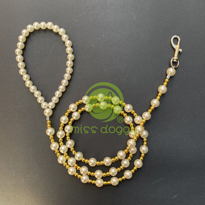 Rhinestones κολάρο σκύλου Luxury designer Pearl κολιέ γάτας Ρυθμιζόμενο λουρί λαιμού Bling διαμαντένιο γιακά για αξεσουάρ κουταβιών γάτας