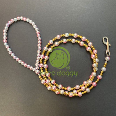 Rhinestones κολάρο σκύλου Luxury designer Pearl κολιέ γάτας Ρυθμιζόμενο λουρί λαιμού Bling διαμαντένιο γιακά για αξεσουάρ κουταβιών γάτας