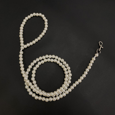Rhinestones κολάρο σκύλου Luxury designer Pearl κολιέ γάτας Ρυθμιζόμενο λουρί λαιμού Bling διαμαντένιο γιακά για αξεσουάρ κουταβιών γάτας