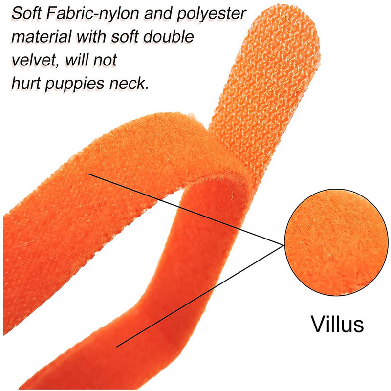 12 τεμάχια/Σετ Μαλακό νάιλον κουτάβι νεογέννητο κατοικίδιο κολάρα Identify ρυθμιζόμενα πολύχρωμα μικρά σκυλιά whelping κολάρα γατάκια Velcro