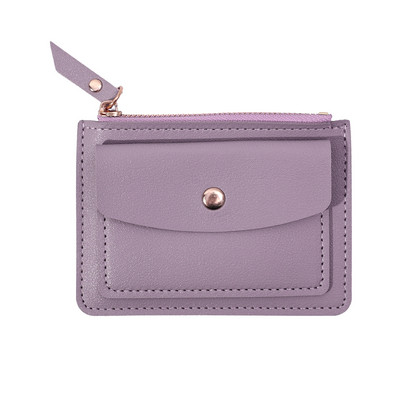 Δερμάτινο γυναικείο πορτοφόλι Γυναικεία απλά πορτοφόλια Μίνι φερμουάρ Συμπαγής θήκη πολλαπλών καρτών Κέρμα κοντά πορτοφόλια Λεπτό μικρό πορτοφόλι με φερμουάρ Hasp