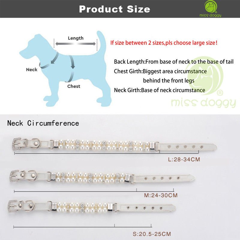 Pearls Rhinestone koera kaelarihm Luksuslik disain kassi kaelarihmaga reguleeritav koera kaelakee väikestele koertele Lemmikloomatarvikud pulmapeoks