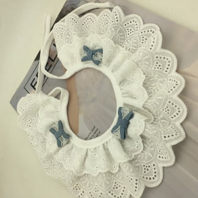 Csipke Kutya Bandana Nyomtatott Puha Nyakörv Öltöztetős Kisállat nyakkendő Kellékek Macska sál Virágos szalag Chihuahua kiskutya cica pórázhoz