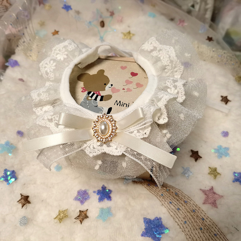 Csipke Kutya Bandana Nyomtatott Puha Nyakörv Öltöztetős Kisállat nyakkendő Kellékek Macska sál Virágos szalag Chihuahua kiskutya cica pórázhoz