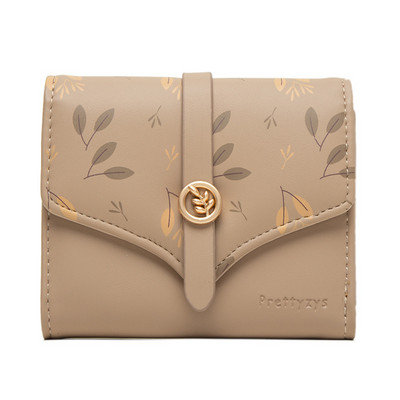 Divatos női rövid pénztárcák PU puha nyomtatott övcsat háromszoros rövid pénztárca diákérmék női érme pénztárca Carteras Para Mujer