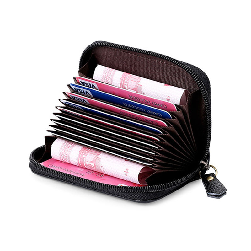 Κάτοχος ανδρικής κάρτας Επαγγελματίες γυναίκες Κάτοχος πιστωτικής κάρτας  θήκη για τραπεζικές κάρτες Πορτοφόλι RFID Κέρμα Carteira Masculina