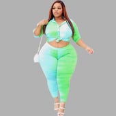 Dvojdielne outfity 5XL pre ženy, sety topu a nohavíc, streetwear, plus size, tepláky, legíny, veľkoobchod, dropshipping