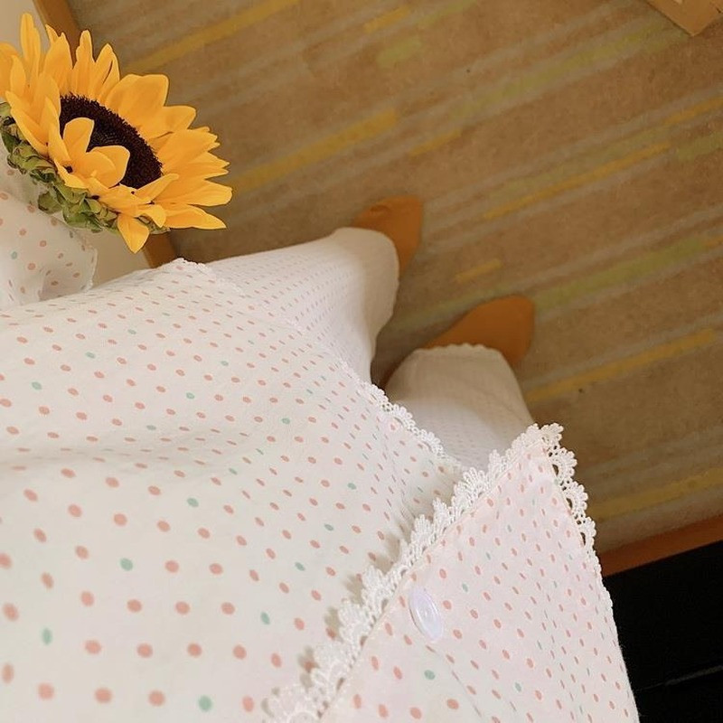 Pidžaamakomplektid Naiste pikkade varrukatega topid, täispikad püksid, armsad tüdrukud, lahtised hubased öörõivad, trendikad naiste salongpits šikk