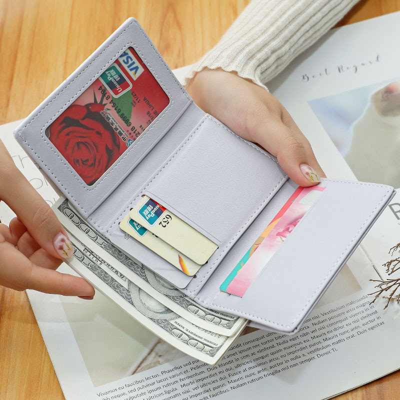 Νέα χαριτωμένα πορτοφόλια αρκούδας για γυναίκες Μικρή θήκη πιστωτικής κάρτας Hasp Girl για PU Δερμάτινο πορτοφόλι κερμάτων Γυναικείο πορτοφόλι Κοντό