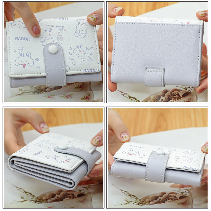 Νέα χαριτωμένα πορτοφόλια αρκούδας για γυναίκες Μικρή θήκη πιστωτικής κάρτας Hasp Girl για PU Δερμάτινο πορτοφόλι κερμάτων Γυναικείο πορτοφόλι Κοντό