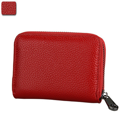 2023 Noua geantă pentru carduri din , blocare RFID, suport pentru carduri de credit, bărbați, portofel pentru cărți de vizită, pentru femei, organizator pentru schimbare, poșetă cu fermoar