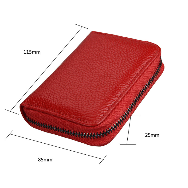 2023 Noua geantă pentru carduri din , blocare RFID, suport pentru carduri de credit, bărbați, portofel pentru cărți de vizită, pentru femei, organizator pentru schimbare, poșetă cu fermoar