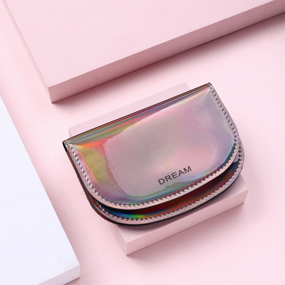 2023, noua modă, cu laser, portofel pentru femei, poșetă cu monede pentru fete, mini portabil și elegant, poștă scurtă pentru găluște, clutch radiant Monedero Mujer