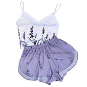 Σετ πιτζάμες με λουράκι σπαγγέτι Αμάνικο διακοσμητικό σχέδιο κινουμένων σχεδίων πιτζάμες Σετ σορτς ύπνου Σετ πιτζάμα κοστούμι πυζά Γυναικεία σέξι νυχτερινά