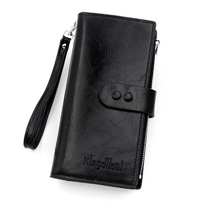 Portofele lungi din piele la modă pentru femei, fete, de capacitate mare, suport pentru carduri pentru femei, geantă clasică pentru monede, cu fermoar, poșetă, poșetă