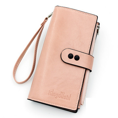 Portofele lungi din piele la modă pentru femei, fete, de capacitate mare, suport pentru carduri pentru femei, geantă clasică pentru monede, cu fermoar, poșetă, poșetă