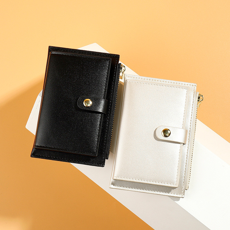 Perle Laser PU Piele Fermoar Portofel pentru femei Moda scurtă Poșetă pentru monede Femeie Geanta de bani Clip Suport card de credit Ambreiaj