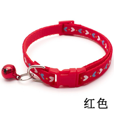Κολάρο κατοικίδιων λουριών για σκύλους Σκυλί για έλξη Πολύχρωμη τετράγωνη πόρπη Love print Στυλ κινουμένων σχεδίων με κολάρο καμπάνα σκύλου εξατομικευμένο yorki