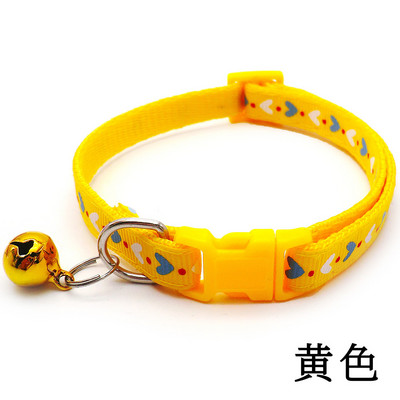 Κολάρο κατοικίδιων λουριών για σκύλους Σκυλί για έλξη Πολύχρωμη τετράγωνη πόρπη Love print Στυλ κινουμένων σχεδίων με κολάρο καμπάνα σκύλου εξατομικευμένο yorki