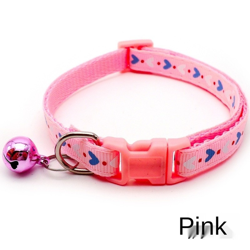Κολάρο κατοικίδιων λουριών για σκύλους Σκυλί για έλξη Πολύχρωμη τετράγωνη πόρπη Love print Στυλ κινουμένων σχεδίων με κολάρο καμπάνα σκύλου εξατομικευμένο yorki