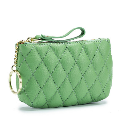 Νέο δερμάτινο τσαντάκι με φερμουάρ μεγάλης χωρητικότητας Συμπλέκτης Τσάντα νομισμάτων Γυναικεία πορτοφόλια Μικρή θήκη για κάρτες Πορτοφόλι θήκης Monedero Mujer