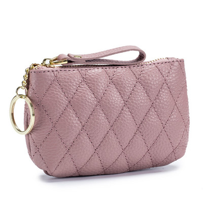 Νέο δερμάτινο τσαντάκι με φερμουάρ μεγάλης χωρητικότητας Συμπλέκτης Τσάντα νομισμάτων Γυναικεία πορτοφόλια Μικρή θήκη για κάρτες Πορτοφόλι θήκης Monedero Mujer