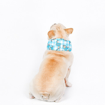 Лято Охлаждащ шал за домашни любимци Охлаждащ шал за кучета Леден шал Метод за борба с корги Предотвратяване на топлинен удар Моден анимационен печат без пакет с лед
