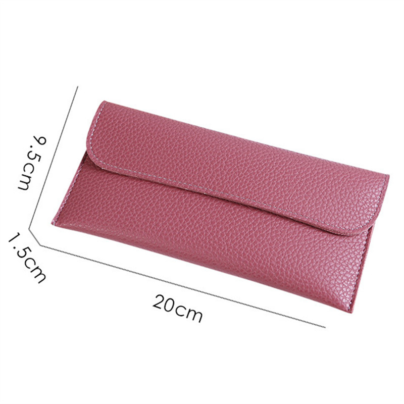 PU Δερμάτινα γυναικεία μακριά πορτοφόλια με μεγάλη χωρητικότητα Fashion τσαντάκια για κέρματα Hasp Clutch ID Πιστωτικής κάρτας Θήκη για τσάντα χρημάτων Κλιπ Cartera