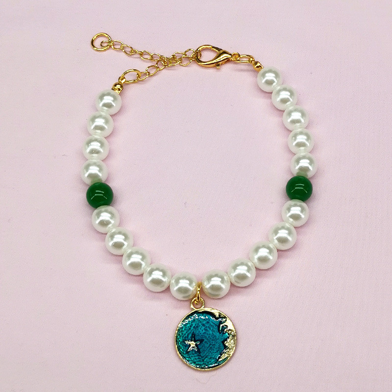 Κολιέ με μαργαριτάρι για σκύλους Πριγκίπισσα με φιόγκο Κοσμήματα Γάτα Χαριτωμένο γιακά Αξεσουάρ κουταβιών Αλυσίδα σκύλου Chihuahua Γαμήλια κοσμήματα