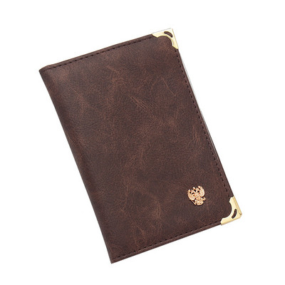 Ρωσική μαύρη ρετρό τσάντα για άδεια οδήγησης αυτοκινήτου Δερμάτινο κάλυμμα PU για έγγραφα οδήγησης αυτοκινήτου Θήκη πορτοφολιού πιστωτικής κάρτας 2022