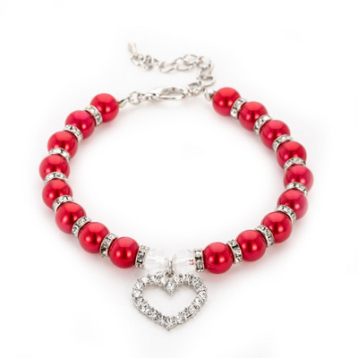 PET μόδας Pet Coller Κουτάβι Σκύλος Γάτα Μαργαριτάρι κολιέ Αξεσουάρ για κατοικίδια Love Diamond Pets Σκύλοι Γάτες Κολάρο & Ldads Κοσμήματα