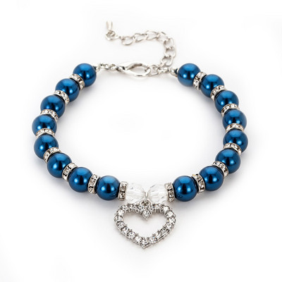 PET μόδας Pet Coller Κουτάβι Σκύλος Γάτα Μαργαριτάρι κολιέ Αξεσουάρ για κατοικίδια Love Diamond Pets Σκύλοι Γάτες Κολάρο & Ldads Κοσμήματα