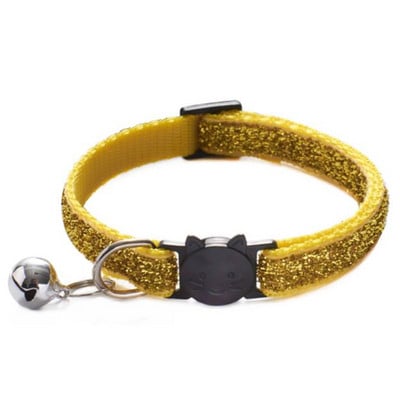 Moodne lemmiklooma koera kaelarihm, läikiv värviline muster, armas kelluke reguleeritav kaelarihm koertele kassidele kutsikate meisterdamise aksessuaarid
