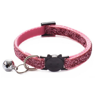 Moodne lemmiklooma koera kaelarihm, läikiv värviline muster, armas kelluke reguleeritav kaelarihm koertele kassidele kutsikate meisterdamise aksessuaarid