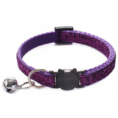 Moodne lemmiklooma koera kaelarihm, läikiv värviline muster, armas kelluke reguleeritav kaelarihm koertele kassidele kutsikate meisterdamise aksessuaarid
