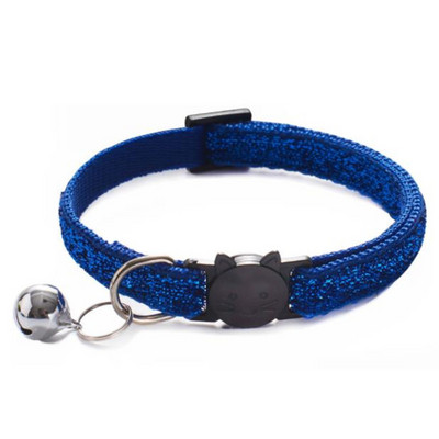 Moodne lemmiklooma koera kaelarihm, läikiv värviline muster, armas kelluke reguleeritav kaelarihm koertele kassidele kutsikate meisterdamise aksessuaarid