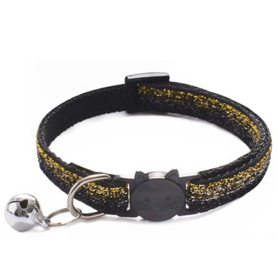 Moodne lemmiklooma koera kaelarihm, läikiv värviline muster, armas kelluke reguleeritav kaelarihm koertele kassidele kutsikate meisterdamise aksessuaarid