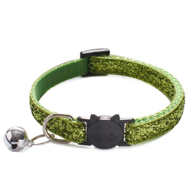 Moodne lemmiklooma koera kaelarihm, läikiv värviline muster, armas kelluke reguleeritav kaelarihm koertele kassidele kutsikate meisterdamise aksessuaarid